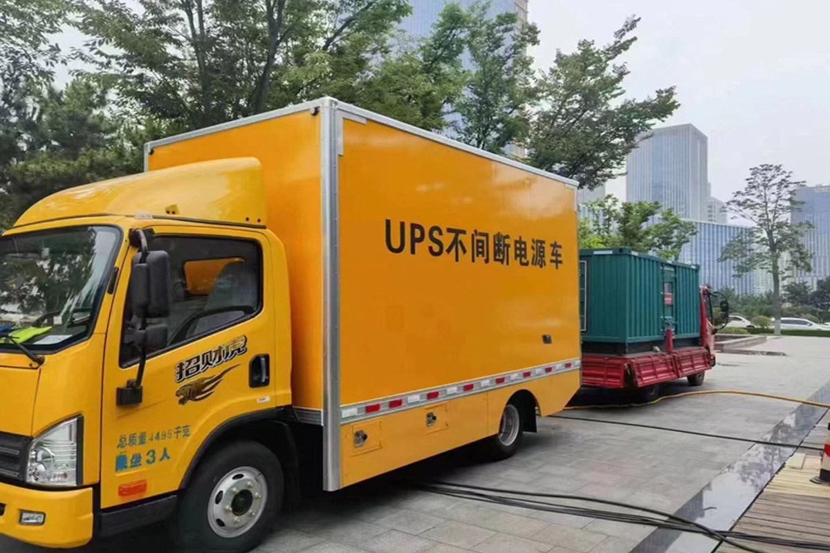 兴文发电机租赁施工现场