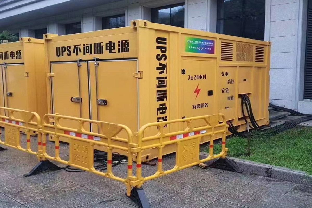 兴文发电机租赁施工现场