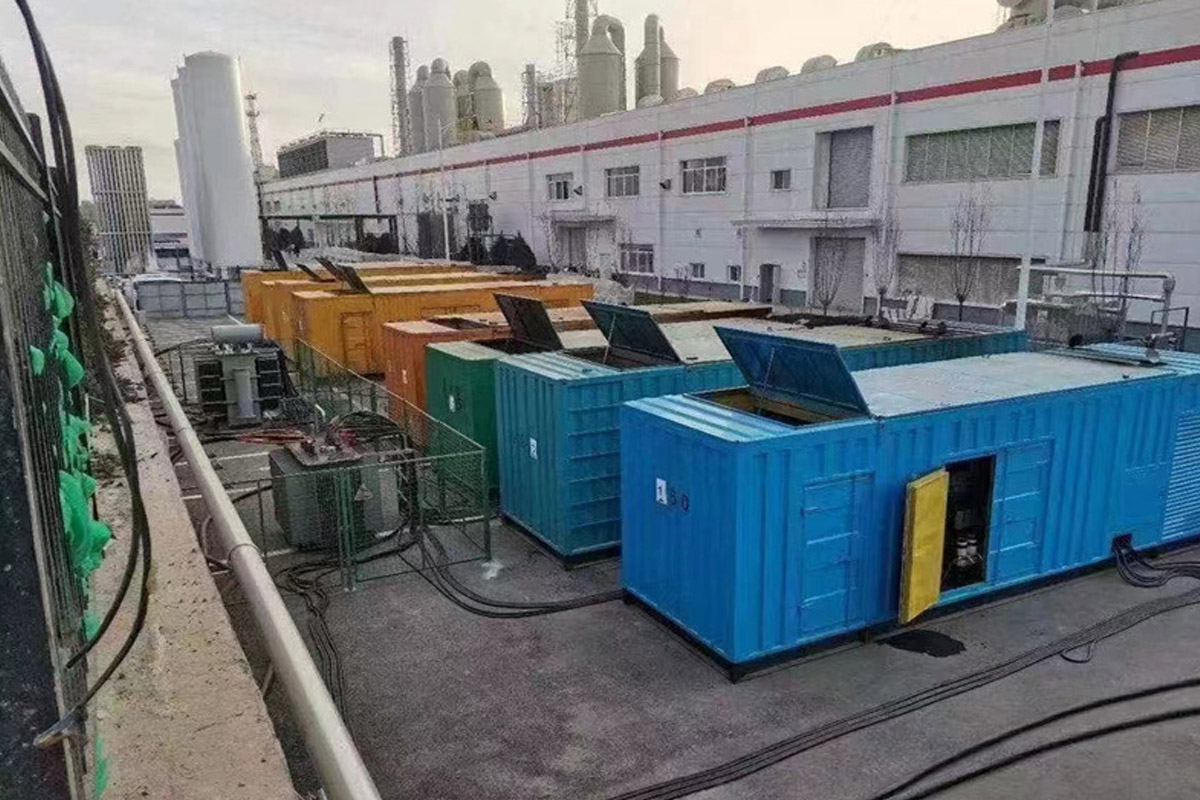 兴文发电机租赁施工现场